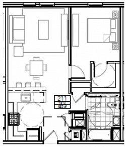 One Bedroom Apartment Example